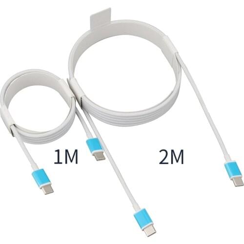 30pcsType-C Cable Type-C To Type-C 8pin To Type-C Round Data Sync Charging Cable for Huawei P20 Iphone XS Samsung Galaxy S8