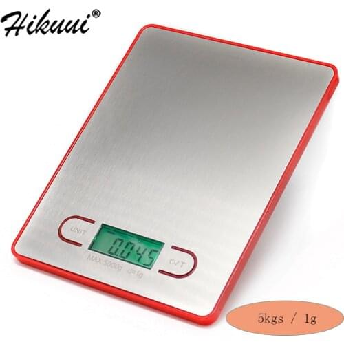 5kg /1g Kitchen Electronic Scale Stainless Steel Precision Measure Tools Balance Digital Gram Cooking LCD Weighs g lb oz Scale