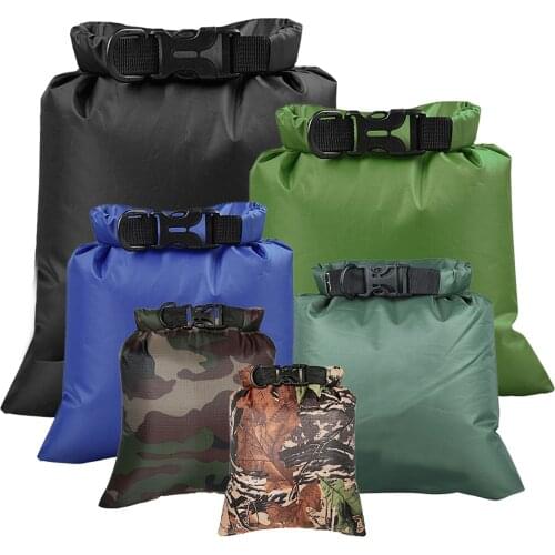 6 PCS Outdoor Waterproof Bag Dry Sack Pack for Drifting Boating Floating Kayaking Surfing Beach Rafting Swimming Sports Bags