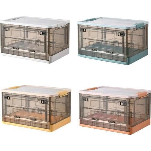 Large Clothes Container Storage Box Stackable Clothes Toys Storage Bin Organizer With Lid Home Books Magazine Storage Box Case