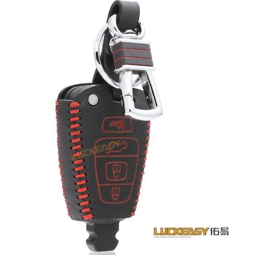 Cover for hyundai veracruz 2007 2012 2015 suv Genuine Leather Car Key bag/case wallet holder key cover veracrus key2a