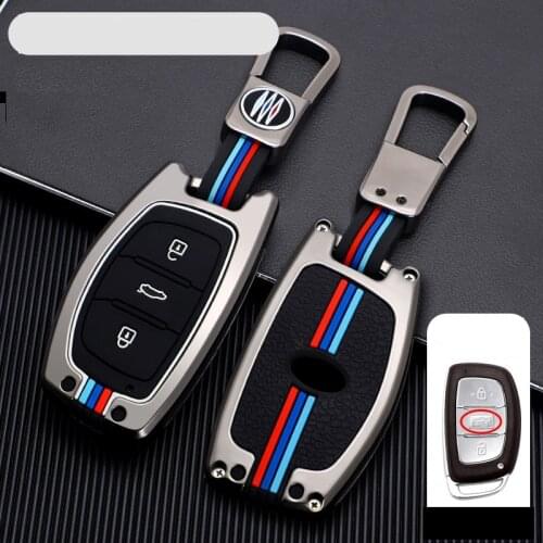 Zinc Alloy Car Key Cover Case For Hyundai i10 i20 i30 HB20 IX25 IX35 IX45 TUCSON Car Accessories
