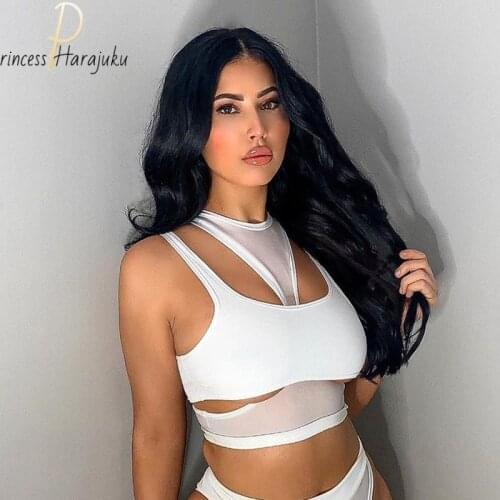 Black White Summer Crop Top Sexy Punk Y2k Womens Hollow Backless Camisole Fashion Clothes Vest Club Party Wear Tank Tops 2021