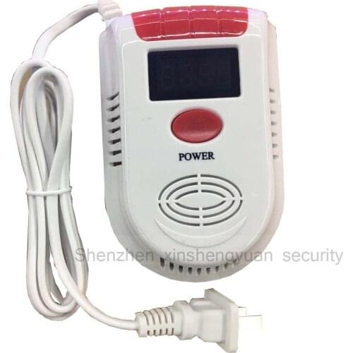 LED Digital Display voice Gas alarm system LPG Household Leakage Sensor Detect natural gas coal gas