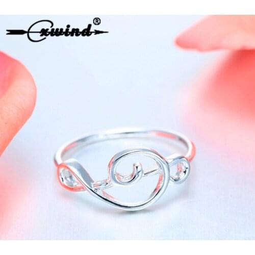 Cxwind Fashion Treble Clef Ring Selectable Music Musical Notes Rings for Women Jewelry Song Jewelry Select Ring