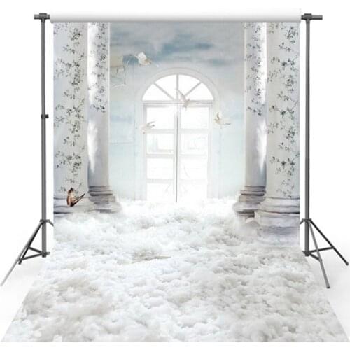 Photography Backdrop Elegant Bright Windows White Flower Tree Photo Background for Wedding Custom Photography Backdrops Paper