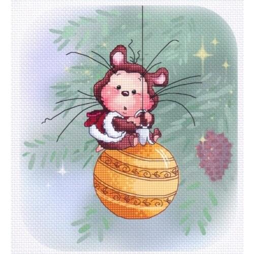 HH MM Counted Cross Stitch Kit Hamster Elf Handmade Needlework For Embroidery 14ct Cross Stitch