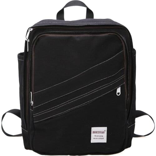 Women Canvas Backpack Female Hit Color Travel Bag School Bag For Teenage Girls Shoulder Book Bag Ladies Mochila