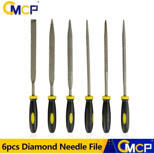 CMCP 3x140mm 4x160mm 5x180mm Diamond Needle File Repair Tool 6pcs/Set Mini Assorted Rasp Jewelry Wood Grinding Hand File Tools