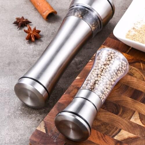 Creative stainless steel pepper grinder kitchen supplies manual seasoning bottle pepper grinder salt grinder seasoning pot