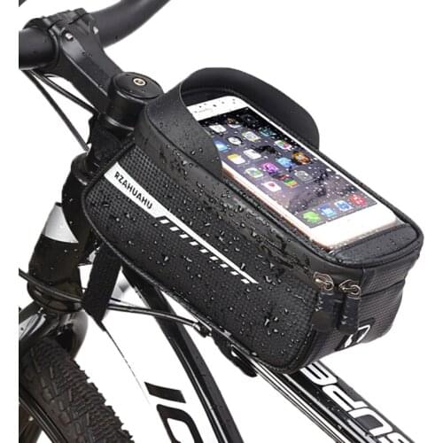 Summer Outdoor Travel And Cycling 6.5 Inch Mobile Phone Bag Mountain Road Bike Front Beam Bag Front Head Bag Mobile Phone 1.5L W