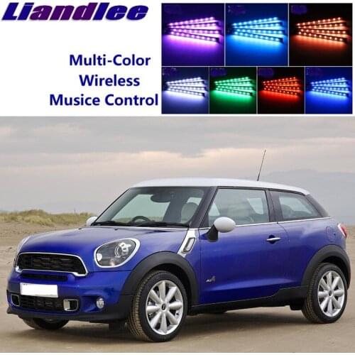LiandLee Car Glow Interior Floor Decorative Seats Accent Ambient Neon light For Mini Paceman R61