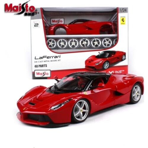 Maisto 1:24 Ferrari La Ferrari Assembling DIY Die Casting Model Car Toys New Collection Boys Toys