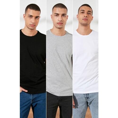 Trendyol Men Suprem Basic Short Sleeve Cycling Neck T-Shirt TMNAW20TS0242