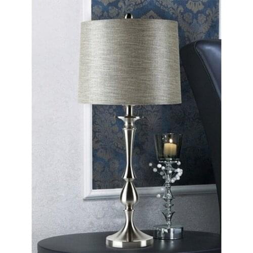 Nordic Postmodern Simple Silver Table Lamp Living Room Bedside Lamp American Creative Individual LED Table Lamp free shipping