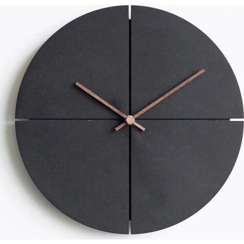 Non-digital Wall Clock Battery Operated Round Small Art Watch Home Living Room Cafe Decoration (Not Include Battery)