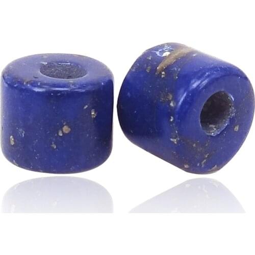 New Blue Lapislazuli large stopper Stone Beads Fit For Anil Arjandas Bangles & Tulum Bracelets Diy Jewelry Accessories 10Pcs