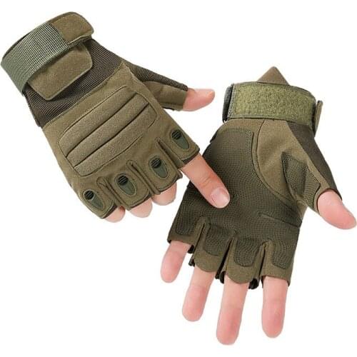 Fingerless Gloves Motorcycle Military Tactical Gloves Camping Protection Fishing Sports Hunting Hiking Cycling Gloves Men