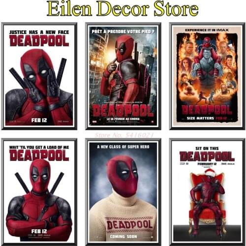 Deadpool Movie Poster Vintage Retro Poster Poster Print Art Prints Decoration Classic Film Wall Decor Classics 42X30cm