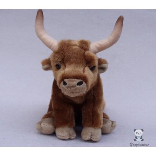 Real life plush Bison doll toy soft yak model kids toys holiday gifts soft