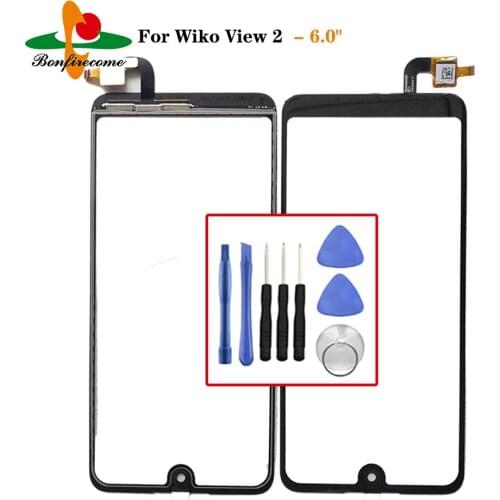 For Wiko View 2 Touch Screen Sensor Glass Panel Replacement For Wiko View2 LCD Front Glass Digitizer