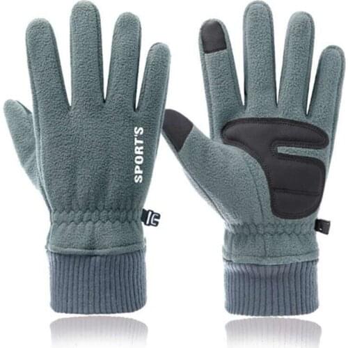 Winter riding gloves bicycle warmth touch screen full finger gloves polar fleece outdoor bicycle skiing motorcycle riding