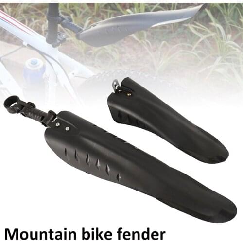 Bike Fender Bicycle Fenders Cycling Front Rear Mountain Bike Mud Guard MTB Mudguard Black For Bicycle Bike Accessories Bike Part