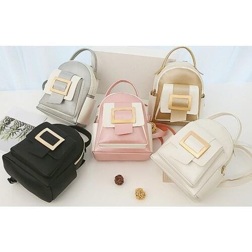 Womens Mini Backpack Luxury Pu Leather Kawaii Backpack Cute Graceful Bagpack Small School Bags for Girls Ladies