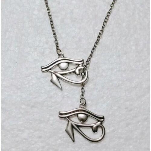 Infinity Symbol Connections Egyptian Rah Egypt Eye Of Horus Charms Pendant Chain Necklace For Women Unique Jewelry Gifts