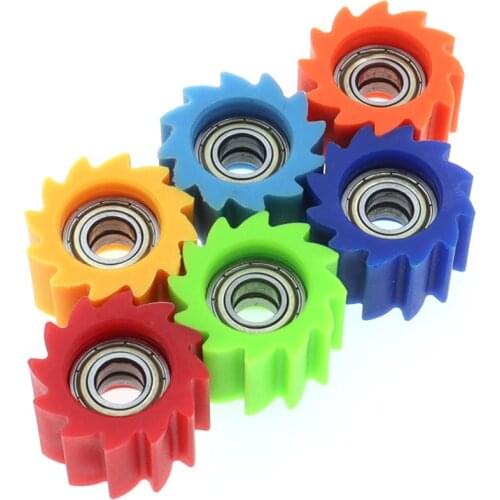 8mm 10mm Chain Guide Sprocket Tensioner Serrated Roller Wheel for Dirt Pit Bike Motorcycle