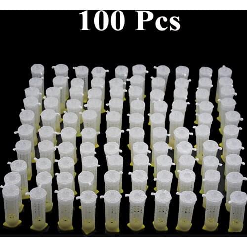 100PCS Beekeeping Queen Rearing System Cage Cup Box Cages Bee Tools Protection Cover Cell Catcher Plastic Supplies Wholesale