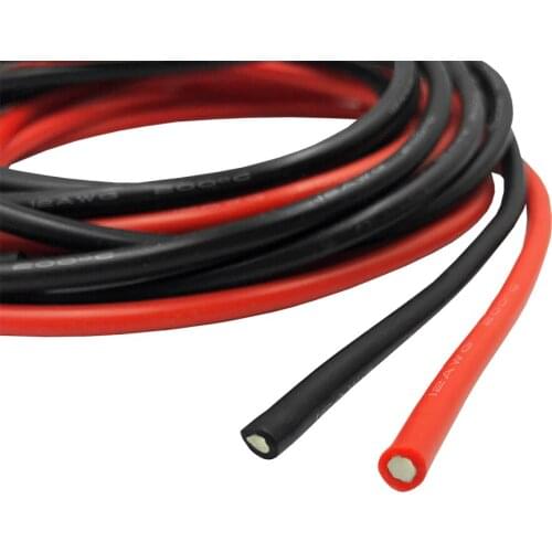 12 AWG Gauge Wire Silicone Flexible Copper Stranded Cables For aircraft model, Cars, ship model, batteries, ESC Cable