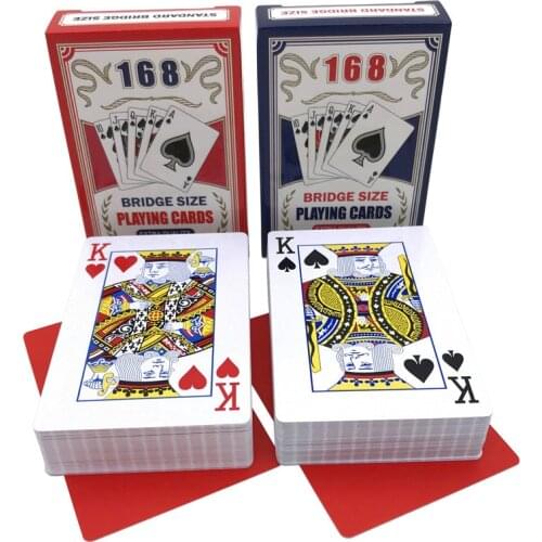 2 Sets/Lot Bridge Baccarat 100% PVC Playing Cards Plastic Waterproof Poker Set Dull Polish Card Texas Hold'em Board Game 58*88mm
