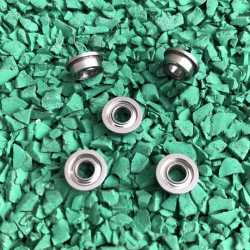 50pcs ABEC-5 stainless steel flanged bearing SMF63ZZ 3x6x2.5 miniature flange deep groove ball bearings SMF63 -2Z 3*6*2.5 mm