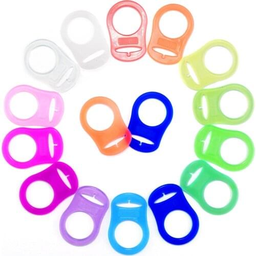 DHL 500Pcs Mixed 13 colors BPA free Silicone Pacifier ring For Pacifier Soother/ Dummy / Nuk / MAM ring attache sucette