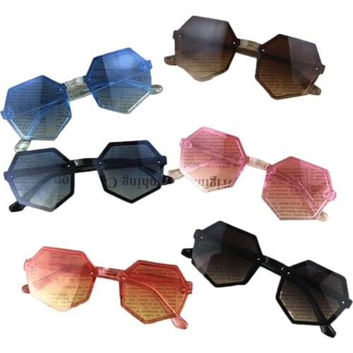 Baby Kids Eyewear Girls Eye Glasses Goggles Sunglasses Irregular Outdoor ANTI-UV Sunglasses Individual Accessories For 0-8Years