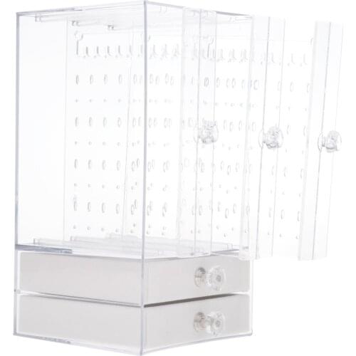 Fashion Large Jewelry Ring Ear Stud Earrings Display Stand Drawer Show Tool