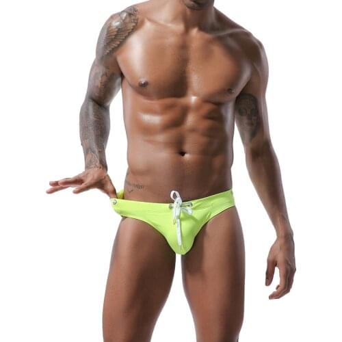 3pcs/lot Men 2021 Swimsuit Low Waist Mens Swim Briefs Sexy Short Breathable Trunks Bathing Suit Male Swimwear 6 Colors