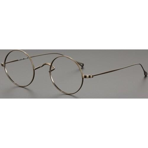 Vintage glasses frame men Pure Titanium Round Designer optical eyewear Myopia Reading women Computer eyeglasses