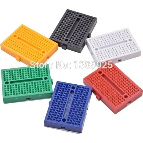 Wholesale 1pcs SYB-170 Mini Solderless Prototype Experiment Test Breadboard 170 Tie-points 35*47*8.5mm