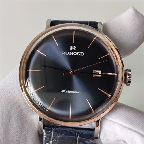 OUMASHI Men's Watch With Leather Strap