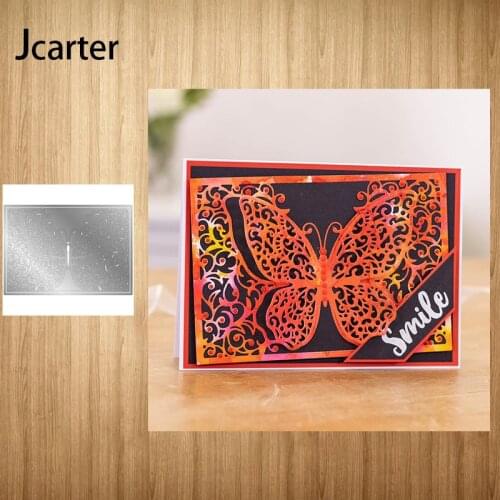 Rectangle Butterfly Background Metal Cutting Dies Shape Scrapbook Craft Die Cut Stencil Card Make Mould Sheet Decoration Design