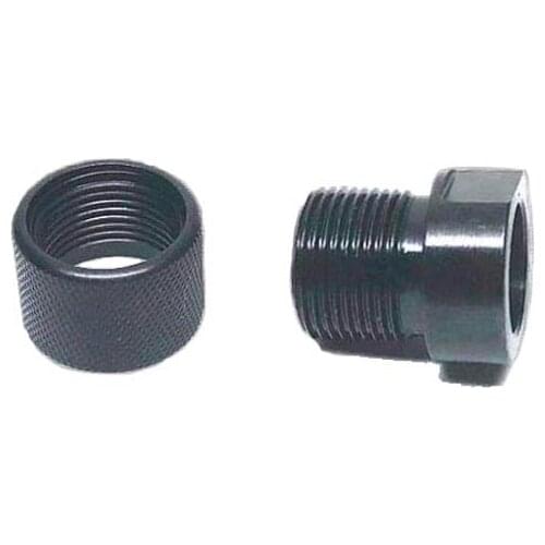 Barrel End Threaded Adapter M9x.75 to 1/2-28 or 1/2-20 Adapter with Thread Protector - GSG Firefly / Mosquito