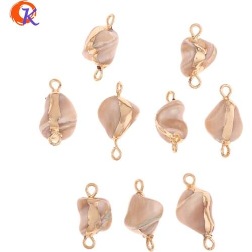 Cordial Design 10*19MM 30Pcs Jewelry Accessories/Earrings Connectors/Natural Shell/Irregular Shape/Hand Made/Earring Findings