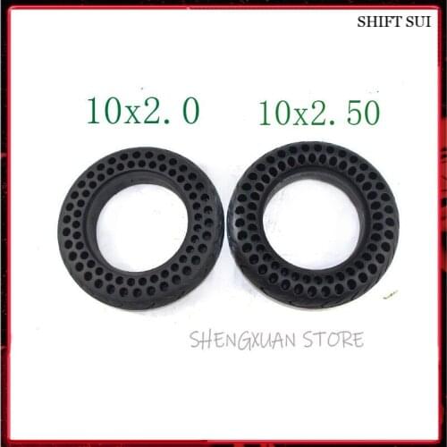 10x2.00 And 10x2.50 Tire 2 Types Of Honneycomb Air-free Honeycomb Shock Absorber Solid Tire Proof Tyre
