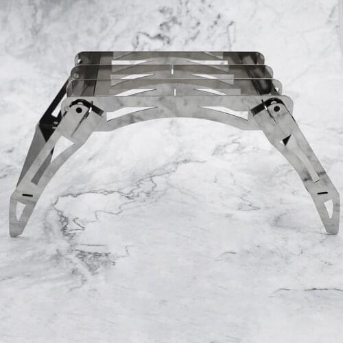 Folding Alcohol Stove Stand Burner Bracket Steel Rack Camping Picnic Hiking