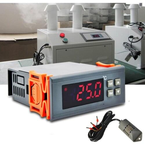 220VAC 10A Dehumidification Humidification Universal Digital Humidity Controller Regulator with external Humidity sensor