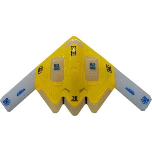 HOOGNSIGN B2 Stealth Bombers Childrens Assembled Electric Toy With Sound & Light Rotating Plane Model Plastic Toys for Children