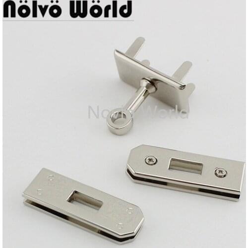 1 set test, 3 colors, 46.5*16mm, metal eyelets for leather craft shoe belt bag clothes platinum lock handbag purse hardware