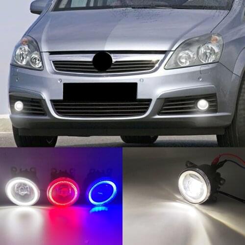 2 Functions Auto LED DRL Daytime Running Light For Opel Zafira 2005 - 2012 2013 Car Angel Eyes Fog Lamp Foglight